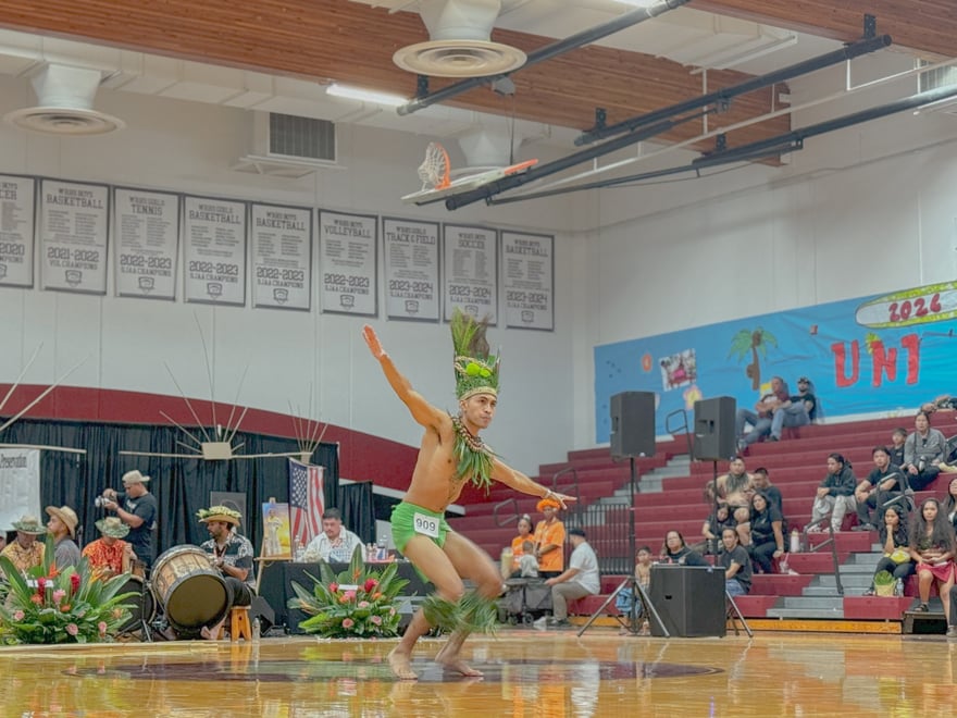 Tahitian dancer in Stockton, California